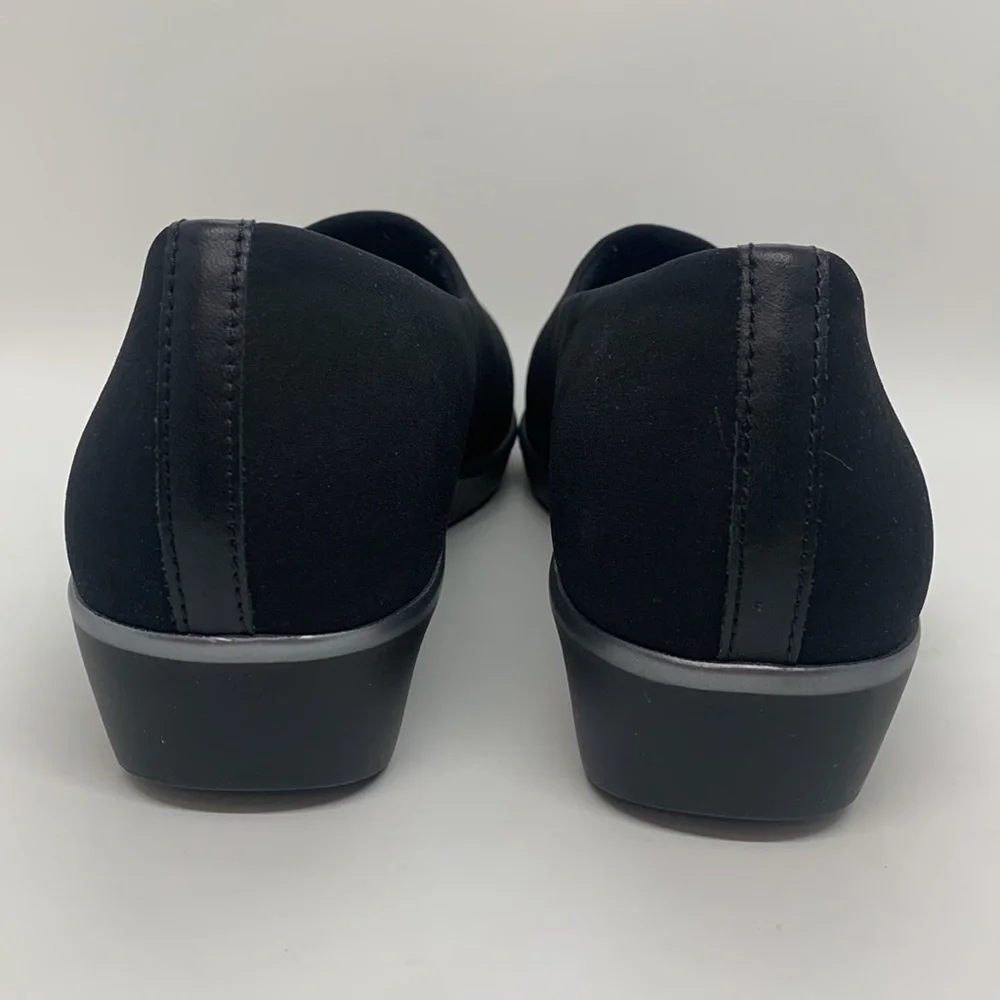 SAS Bliss Slip-On Wedge Shoe Black 9 1/2 Lightweight Comfort Business Casual